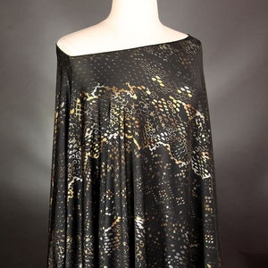 Black Poncho Metallic Ponchos Women&#39;s Fashion Ponchos Handmade Ponchos One Size Fits All Ponchos Evening Ponchos  Ladies Gift