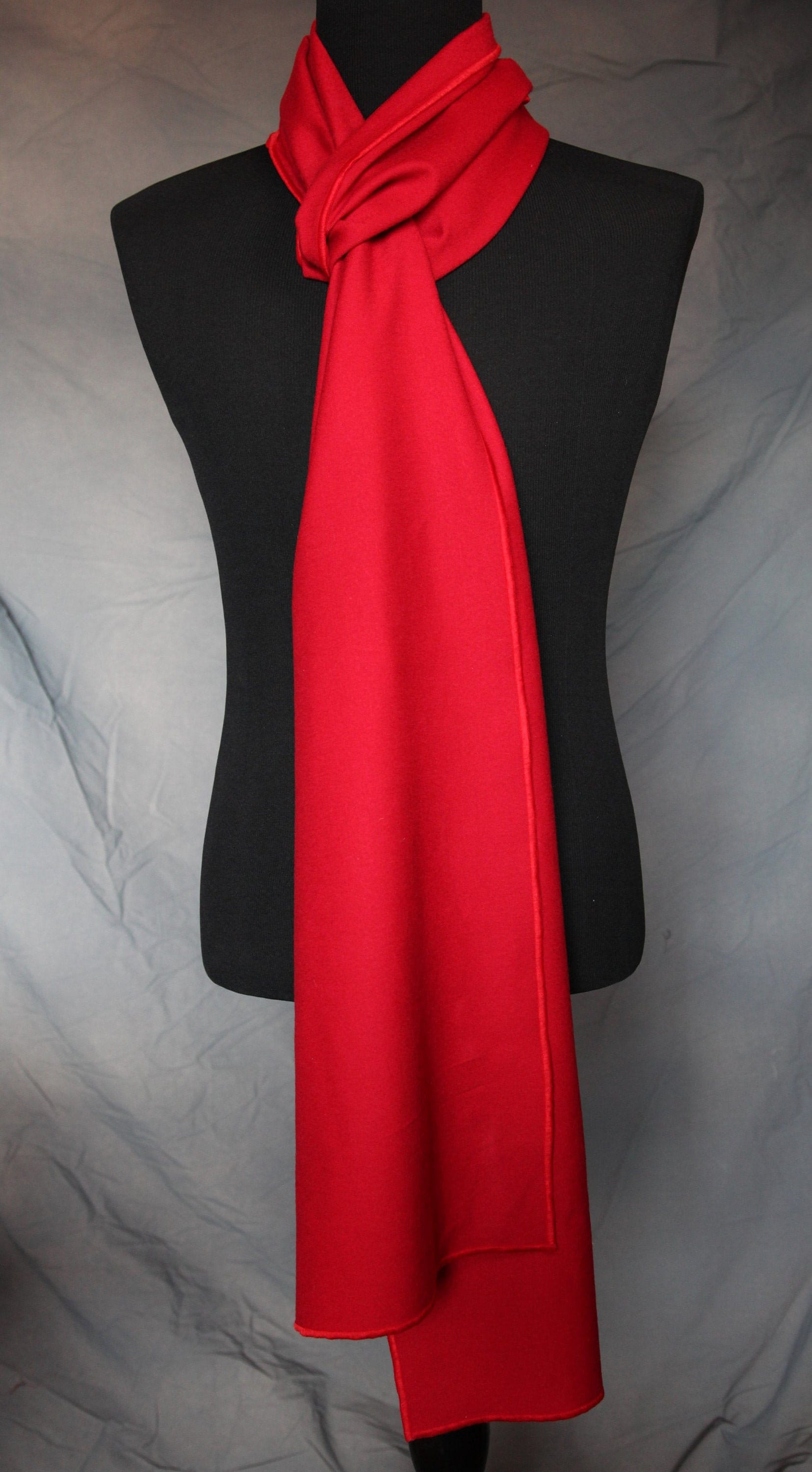Long Red Scarf Wool Gabardine Long Scarves - Etsy