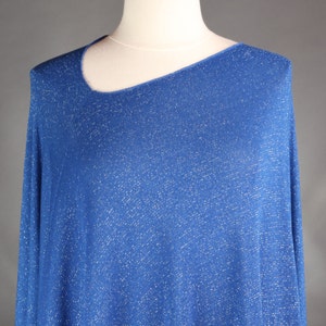 Blue Poncho Evening Ponchos Handmade Glamorous Poncho Sparkly Ponchos Elegant Ladies Ponchos One Siz Fits All Ponchos