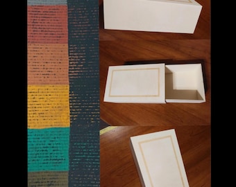 Boîte d'allumettes - Grande boîte en bois ~ Finition au choix - 12 combinaisons de couleurs