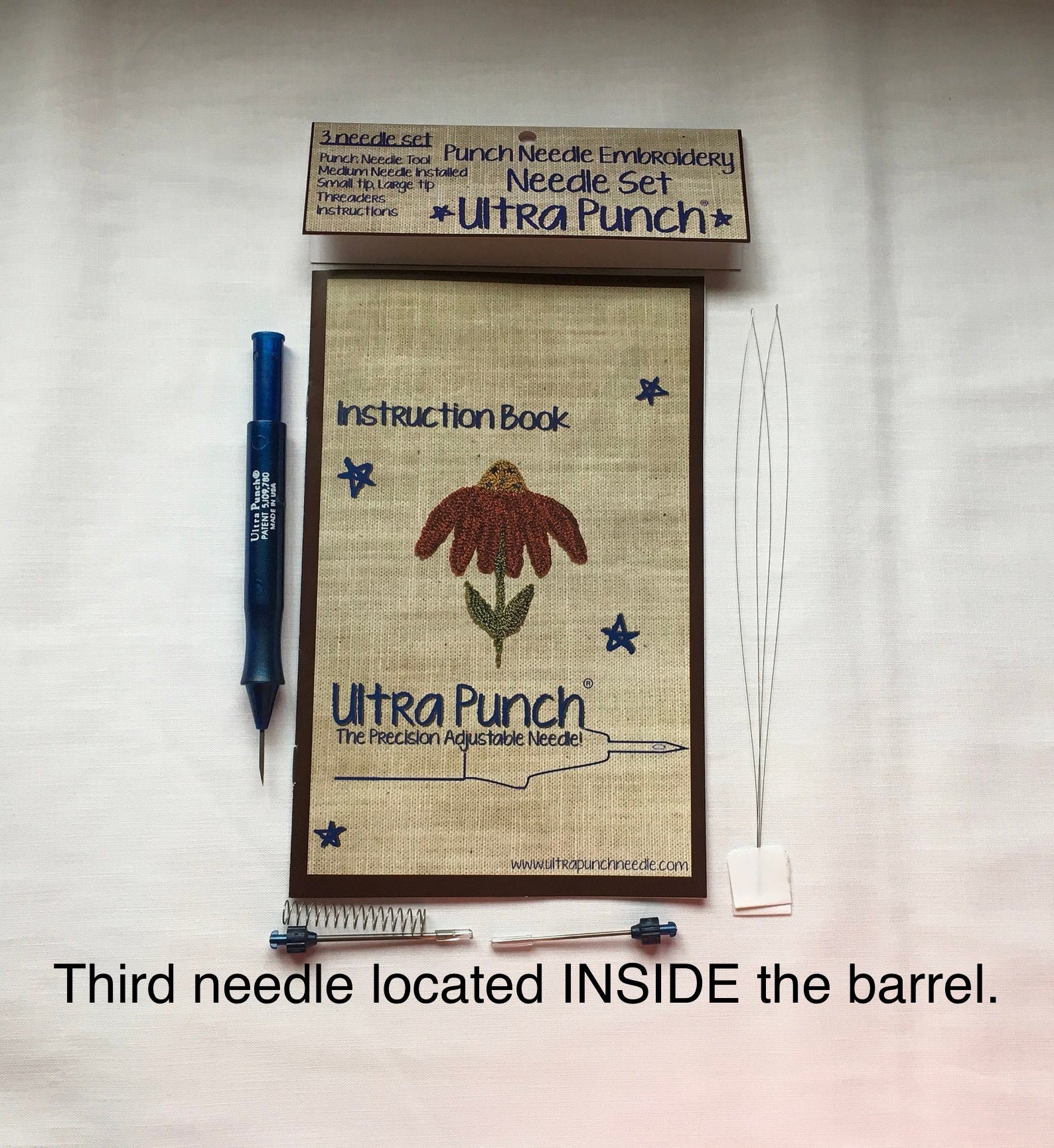 Ultra Punch Needle Three Piece Set Small Medium Large Tool Complete Needle  Set Needlepunch Needlework Embroidery 
