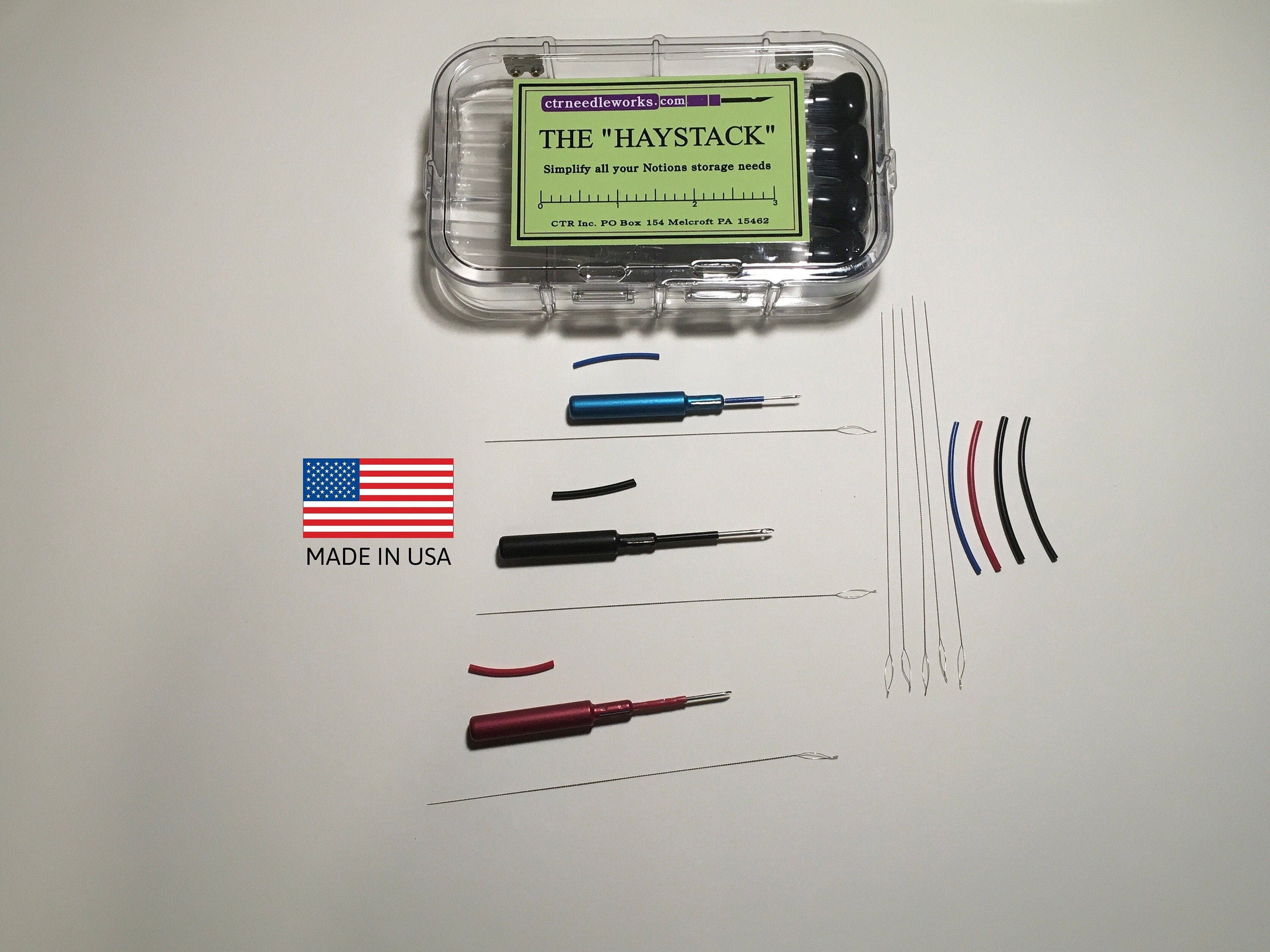 Punch Needles Set, Mina Carin Punch Needles 3 Size Stitching Punching Punch  Needle Tool Kit 