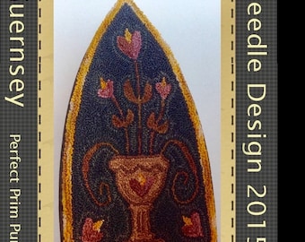 PDF - Heart of Mine - Motif perforé à l'aiguille : conception de pot de fleurs (téléchargement numérique)