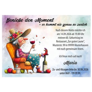 Originelle und humorvolle Einladung zum Geburtstag - Lustiges Design