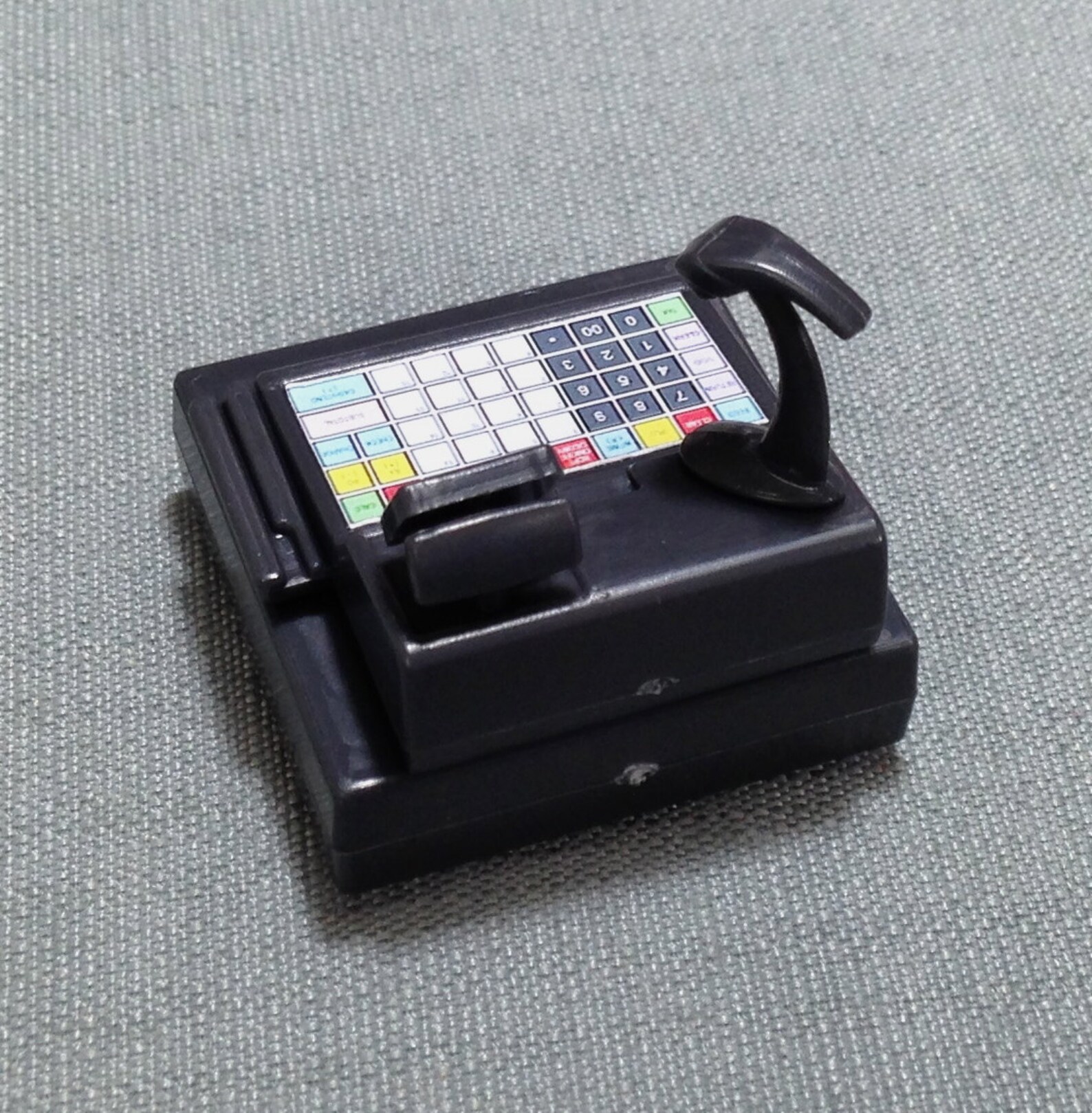 Cash Register Miniature Dollhouse Black Plastic Accessory Shop Etsy