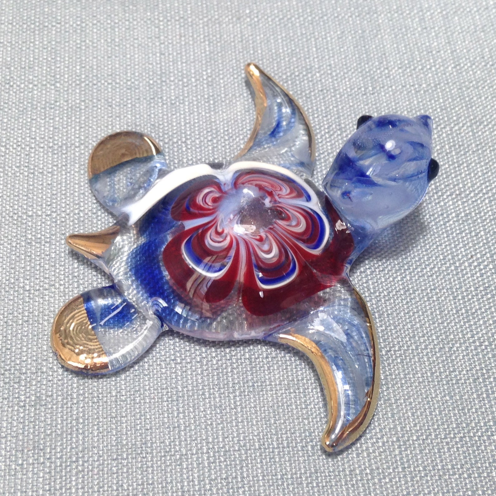 Hand Blown Glass Funny Tiny Turtle Reptile Sea Animal Cute | Etsy