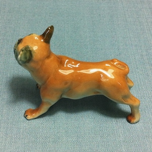 Miniature Ceramic Dog French Bulldog Animal Funny Cute Little | Etsy