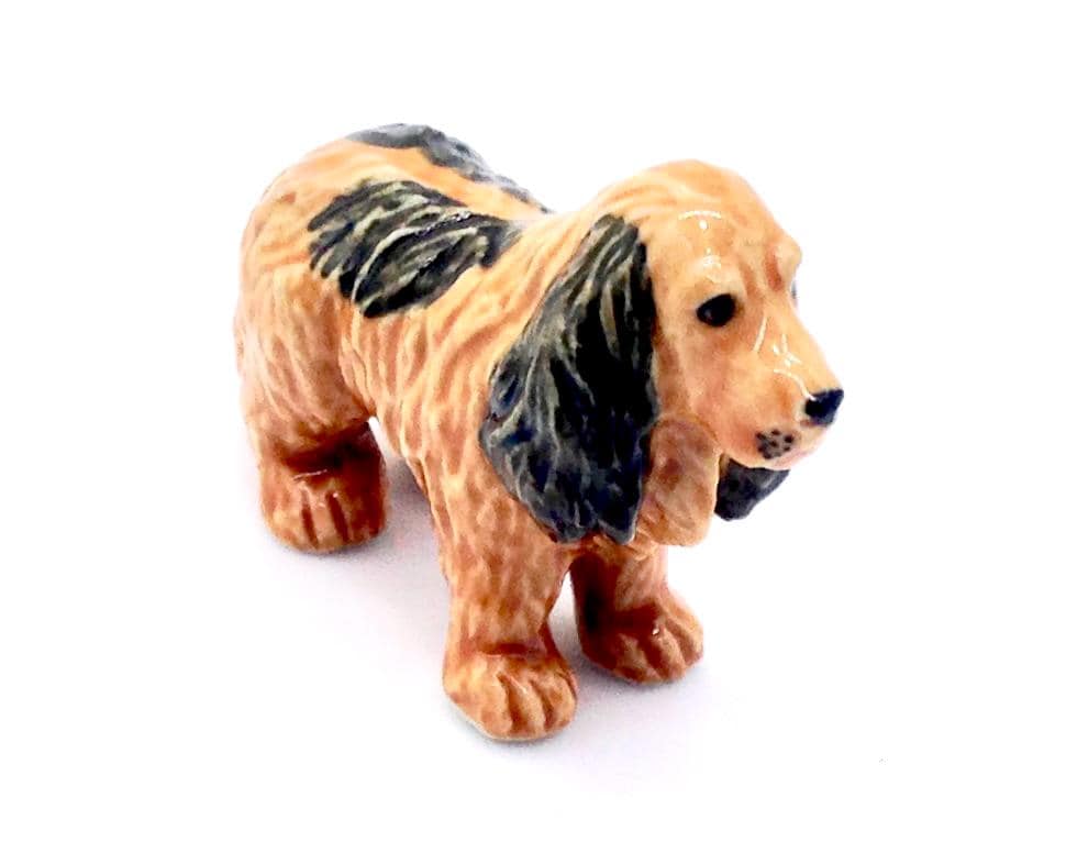 Miniature cocker spaniel figure - Etsy 日本