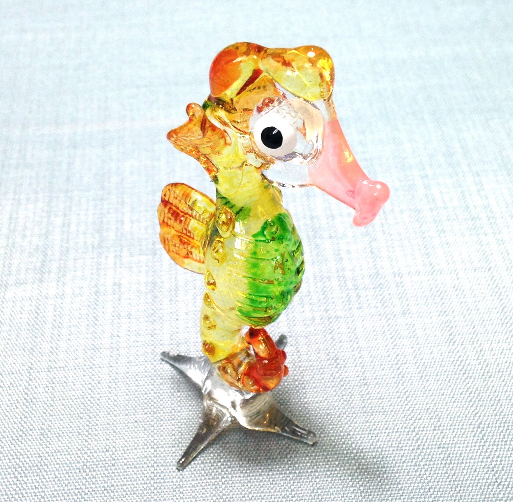 Glass Sculptures & Figurines Glass Art Seahorse Handmade Glass Figurine Decorative Animal