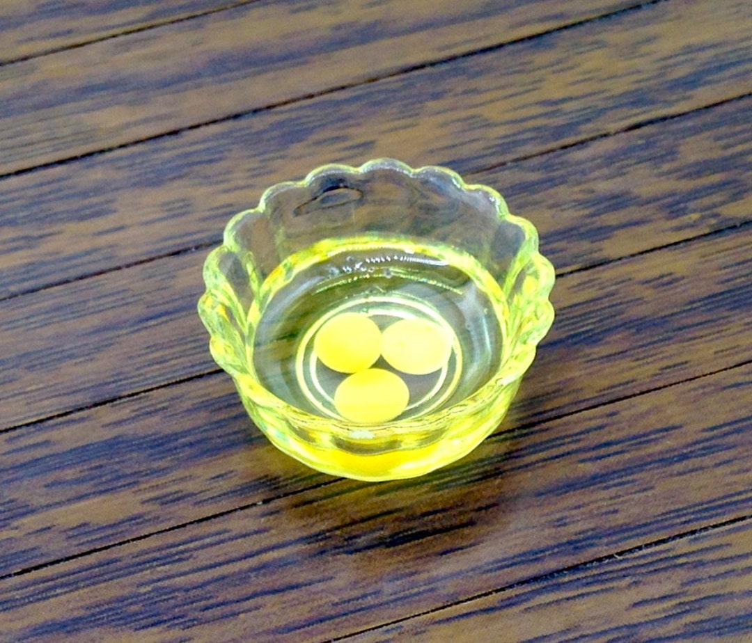 Raw Eggs in Bowl Miniature Dollhouse Clay Polymer Food Kitchen Cooking ...