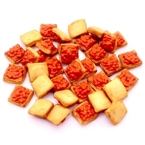 20 Miniatuur poppenhuis toastjes broodplakjes mini klei polymeer marmelade sinaasappel kleine bakkerij gebak kleine benodigdheden mini voedsel sieraden decoratie 1/12