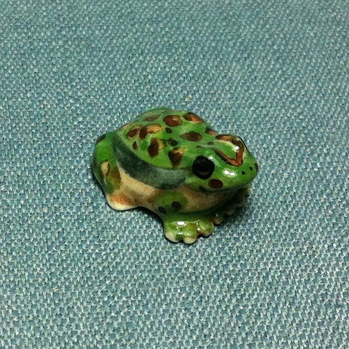 Miniature Ceramic Frog Toad Mini Baby Reptile Animal Cute - Etsy