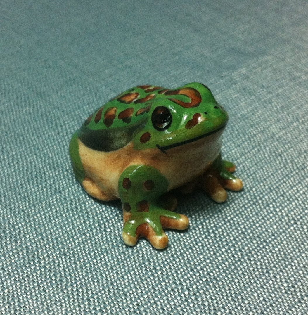 Miniature Ceramic Frog Toad Animal Cute Little Tiny Small Etsy
