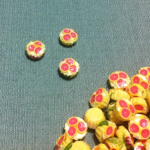 10 Miniature Dollhouse Cupcakes Clay Polymer Grapefruits Cream Fruits Small Bakery Pastry Cute Little Cakes Supply Food Jewelry Deco 1/12