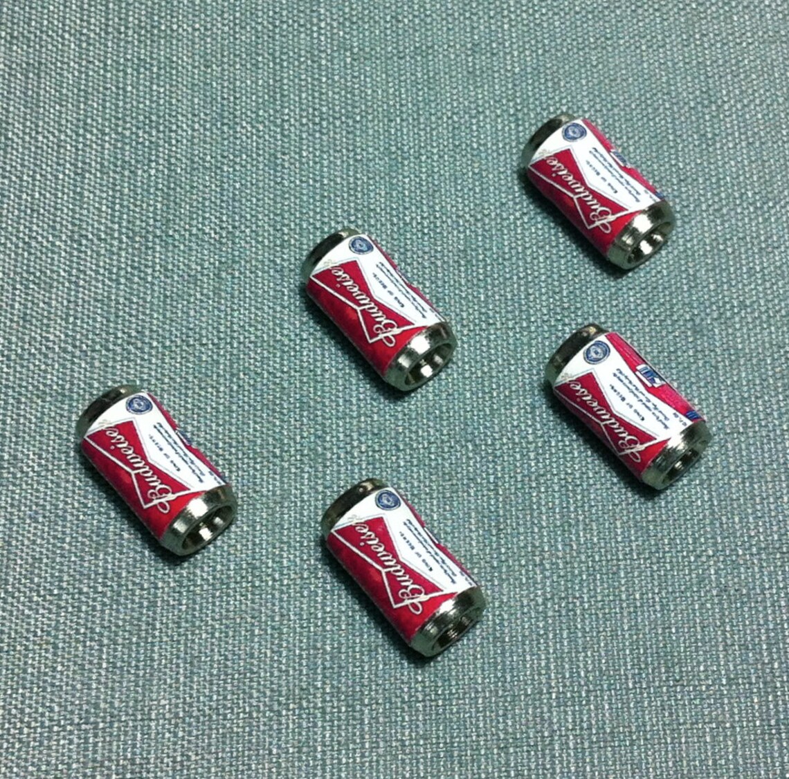 5 Miniature Beer Cans Plastic Drinks Refreshment Alcohol Grey Etsy