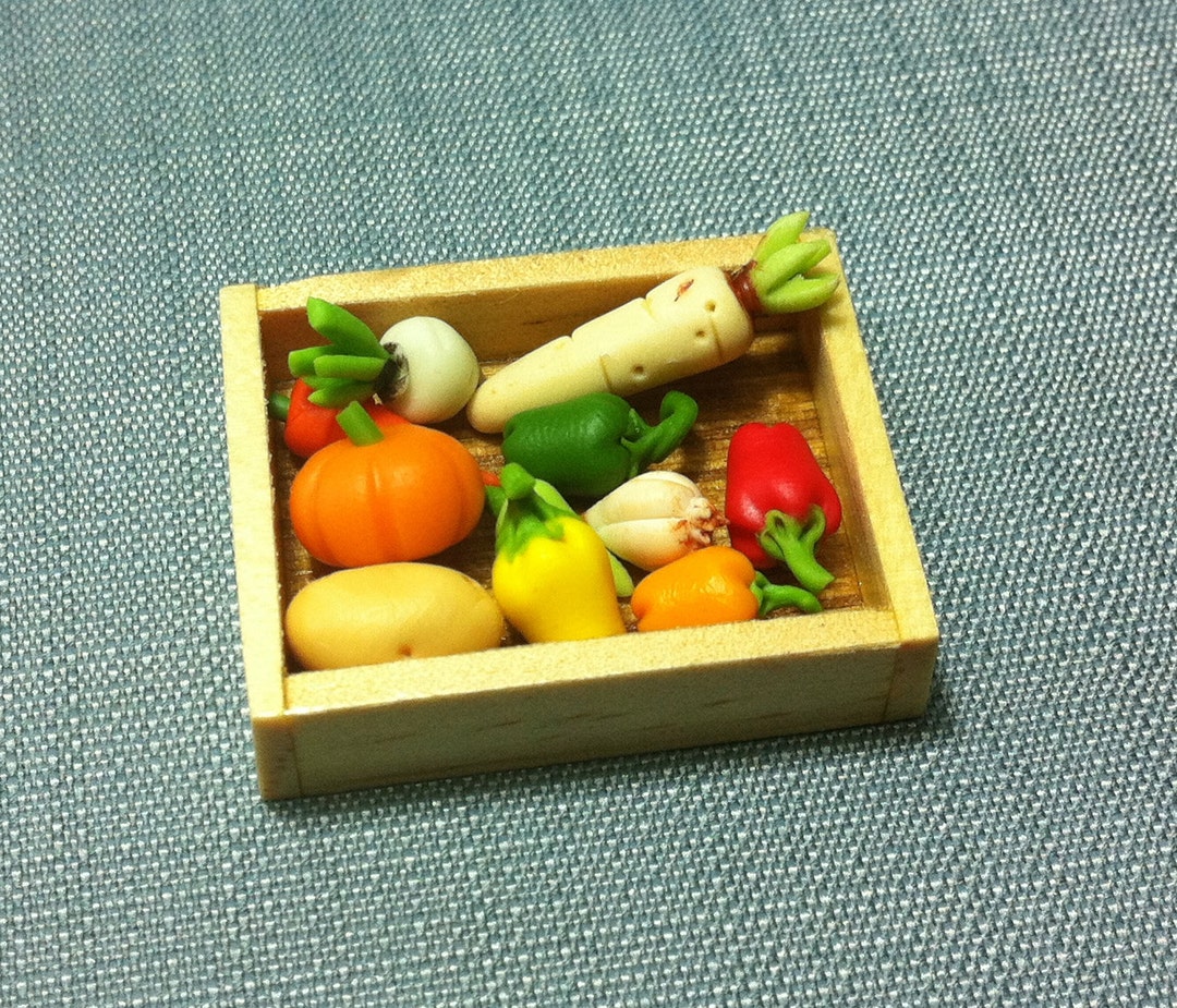 Miniature Dollhouse 11 Vegetables Set Clay Polymer Veggies Etsy