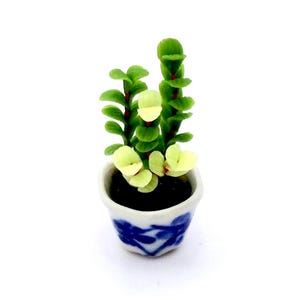 Casa delle bambole in miniatura, fiori artificiali, piante da interno, fiori minuscoli, argilla polimerica, fiori da giardino, forniture fatte a mano, grazioso vaso in ceramica, esposizione 1/12