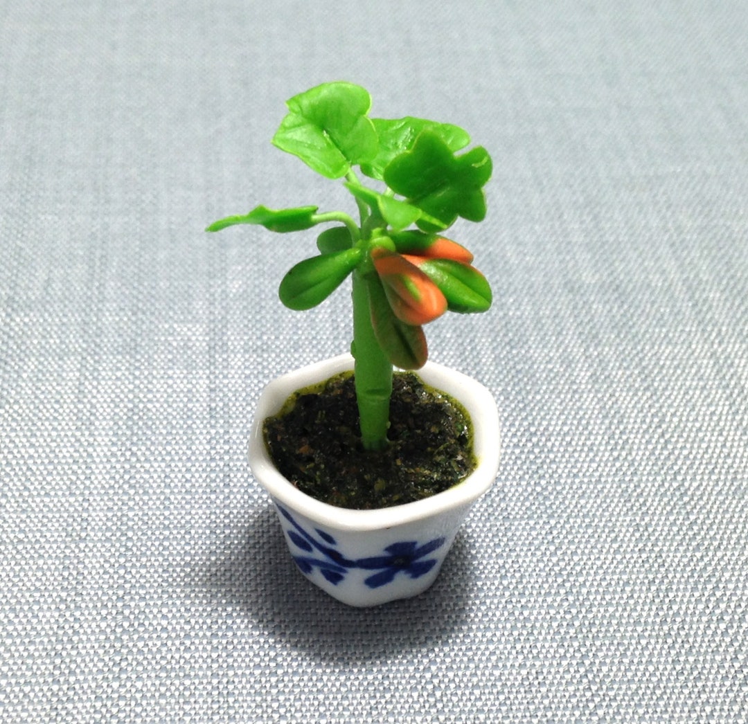 Artificial Mango Tree Green Plant Miniature Dollhouse Clay Etsy
