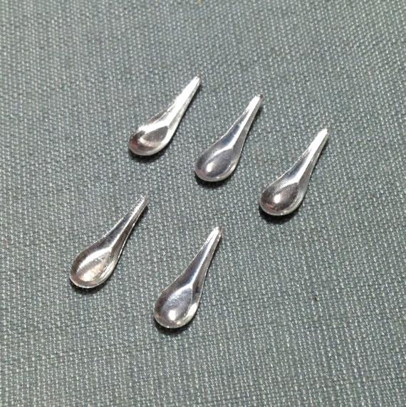 Miniature Measuring Spoons, Mini Metal Spoons, Dollhouse Miniature, 1:12  Scale, Accessories, Kitchen Decor, Mini Measuring Spoon Set