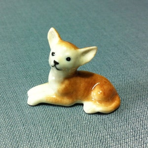 Miniature Ceramic Dog Chihuahua Animal Cute Little Tiny Small - Etsy