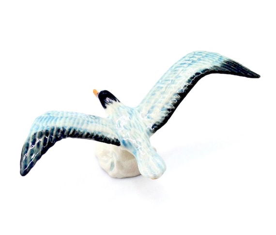 Statue de Mouette Figurine d'Oiseau Nautique Ornement de Bureau Maison Modèle Animal Unique Artisanat Design Durable pour Étagères Tables