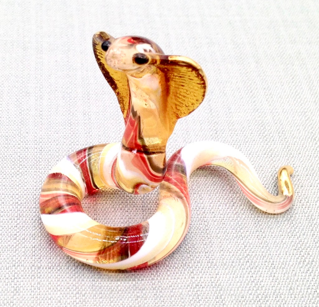 Gold Cobra Deco Object M | OROA Snake