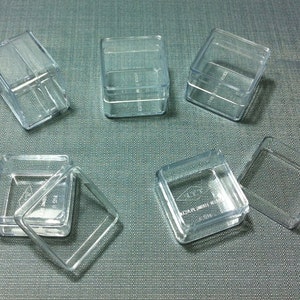 10 Boxen Cases Container Container Lagerung Durchsichtiger Kunststoff Display Nette kleine Winzige Gegenstände Handwerk Perlen Knöpfe Scrapbooking Puppenhaus Zubehör