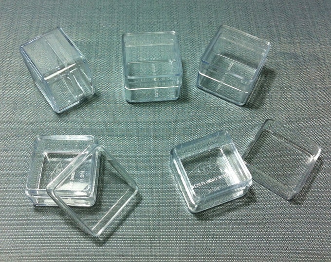 10 Boxes Cases Containers Container Storage Clear Plastic Display Cute ...