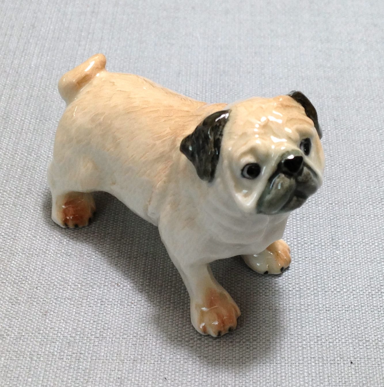 small pug figurine