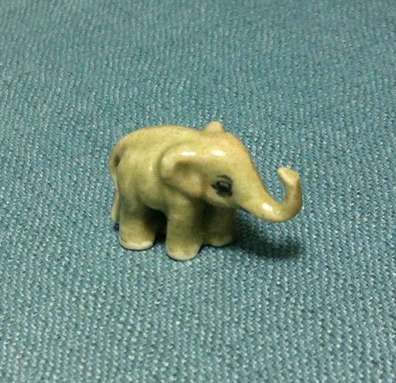 Cute Tiny Elephant Figurine Mini Elephant Collectible Elephant Figurine Gift
