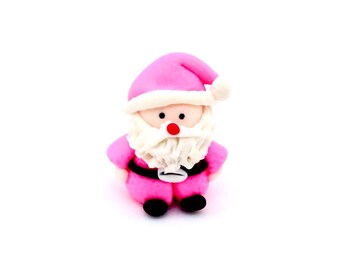 ミニチュアピエロフィギュア オレンジ ブルー クレイ ポリマー 小さな