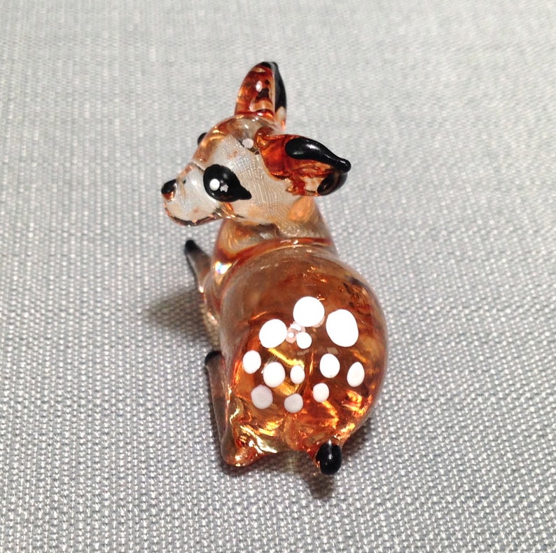 hand blown glass deer
