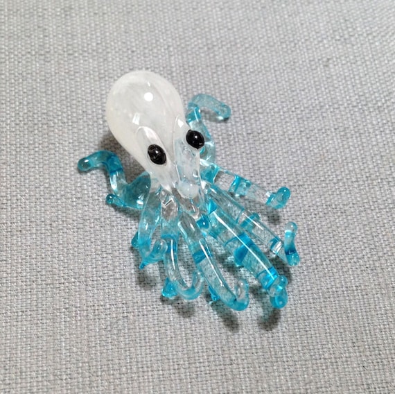 ガラス動物 タコ 置物 工芸品8