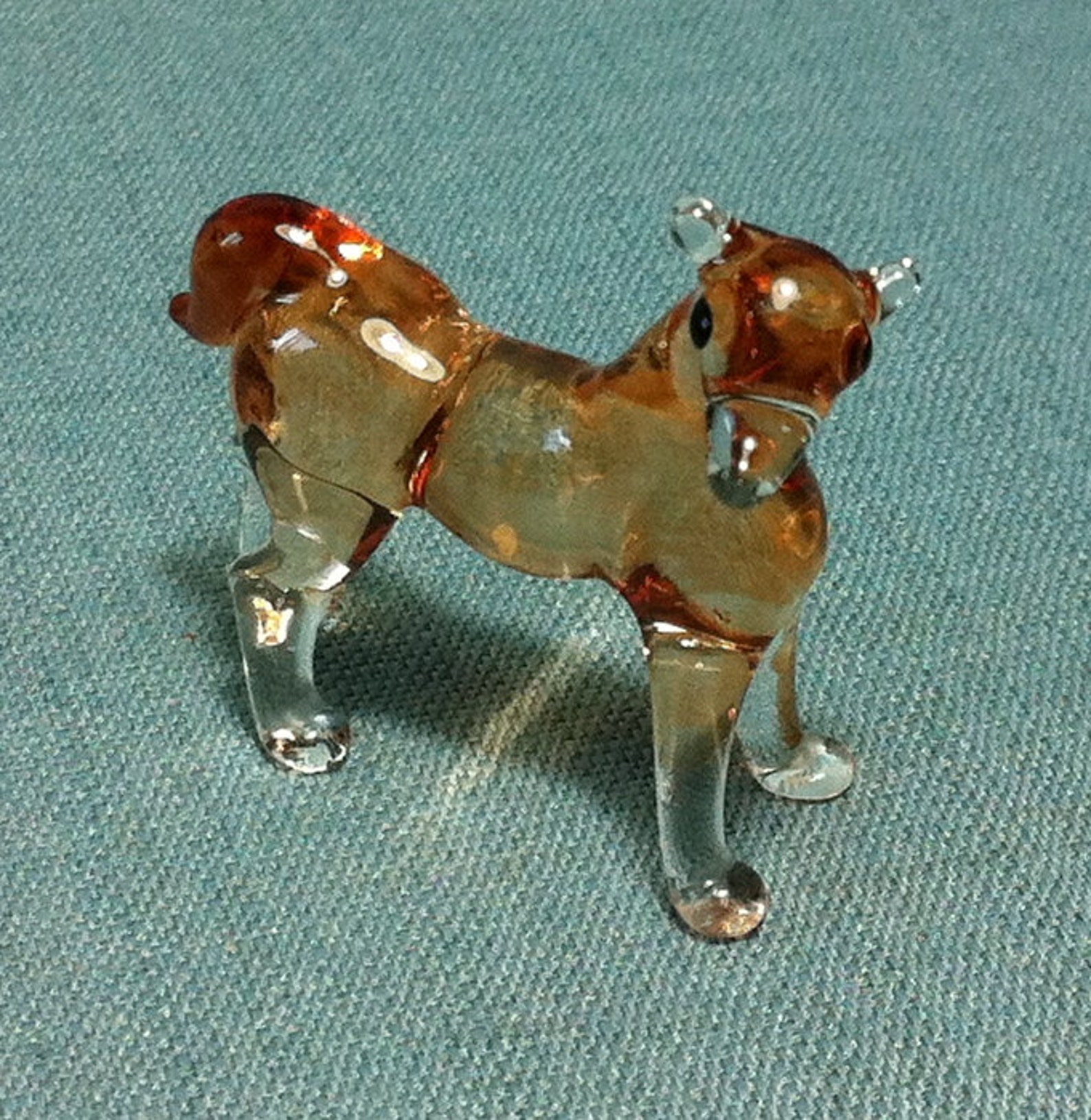 hand blown glass deer