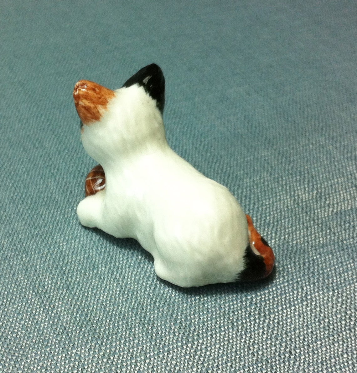 Miniature Ceramic Cat Kitty Kitten Animal Cute Little Tiny Etsy