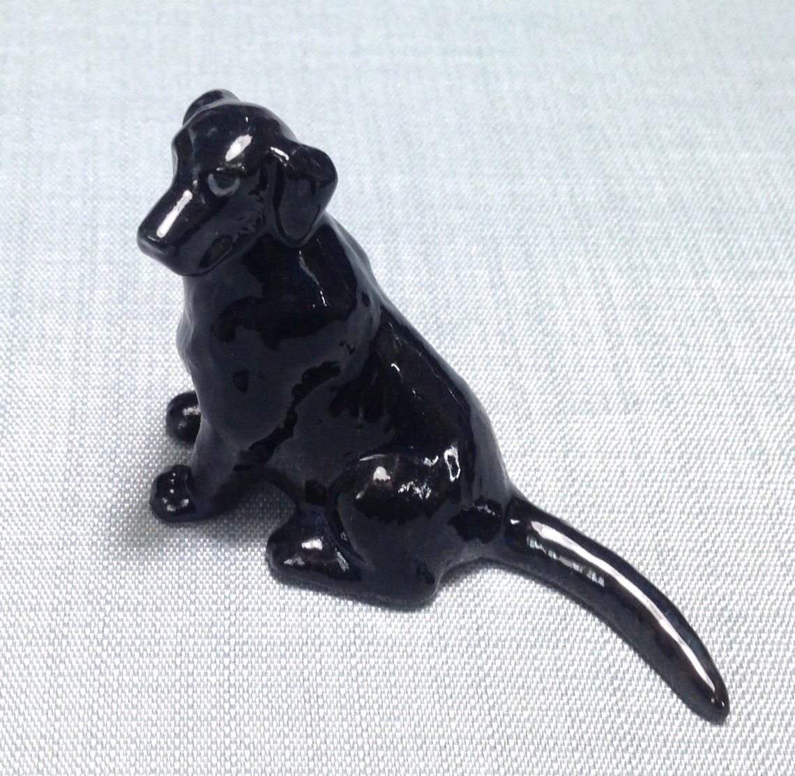 Miniature Ceramic Dog Labrador Pet Animal Cute Little Tiny Etsy