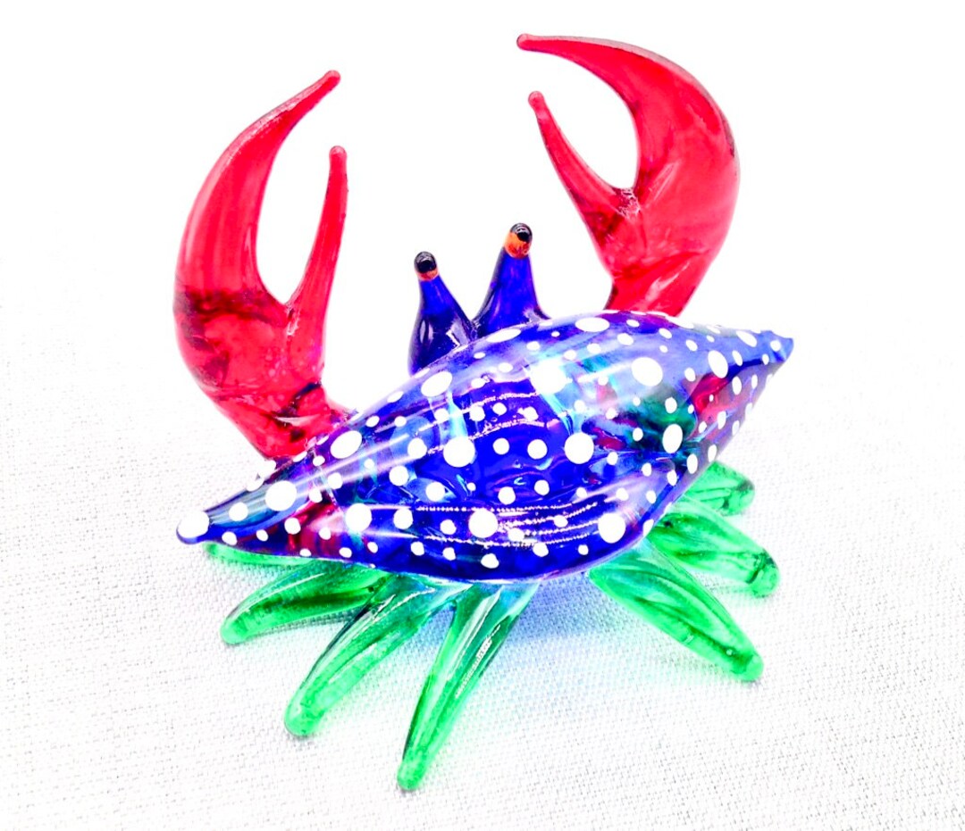 Kawaii Crab Spoon Holder Funny Doll Ornaments Plastic Crafts