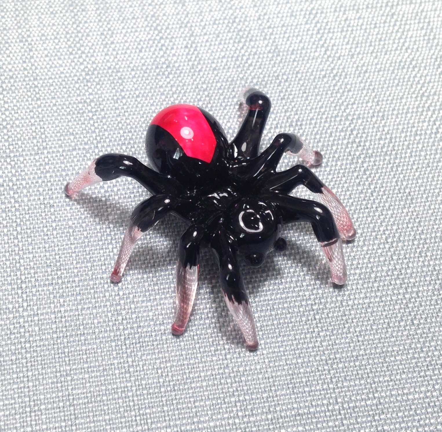 Small Glass Animal Spider handmade Miniatures Tarantula Figurines decor handmade 