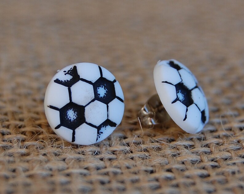 Soccer Earrings Etsy