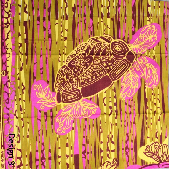 Fat Quarter African Fabric, Yellow Bright Pink Patterned Cotton, Tribal Print, African Wedding Clothing, Hippie Home Decor, Sewing