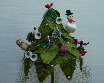 Evelyn Varon 1950's Christmas Tree Hat