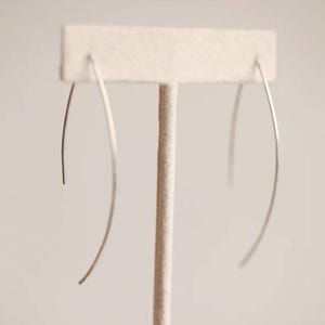 Leaf Threader Earrings | Silver Threader Earrings