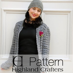 Classic Jacket, Crochet Pattern, Instant Download Pdf