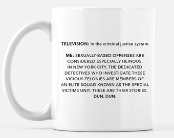 Law and Order SVU - Show Intro - White 11 fl oz. Coffee Mug