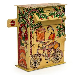 Buzón artístico, buzón personalizable pintado a mano, buzón de cartas, buzón de sugerencias, buzón de comentarios, regalo personalizado, decoración de patio