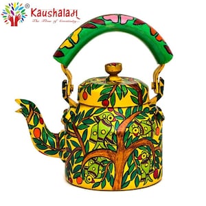 CHAI KETTLE (Available ) 💐Gift this unique product to your loved ones or  also use it as home decor..DM to place an order 💐 . . #decoupage…