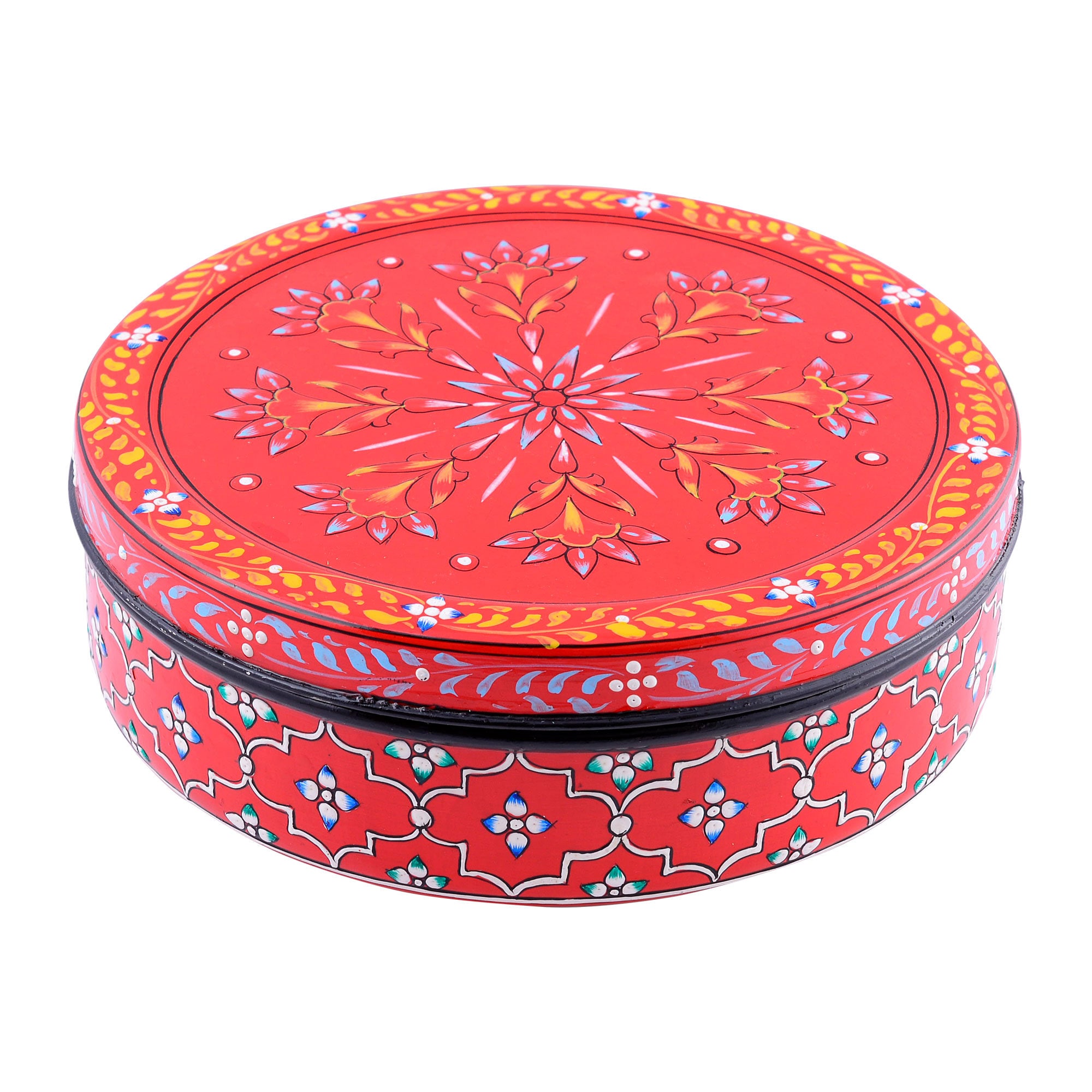 Hand Painted Spice Box - Masala Box, Spice Containers, Indian Masala box, Trinket box, Spice Rack, Christmas gift, Masala Daani