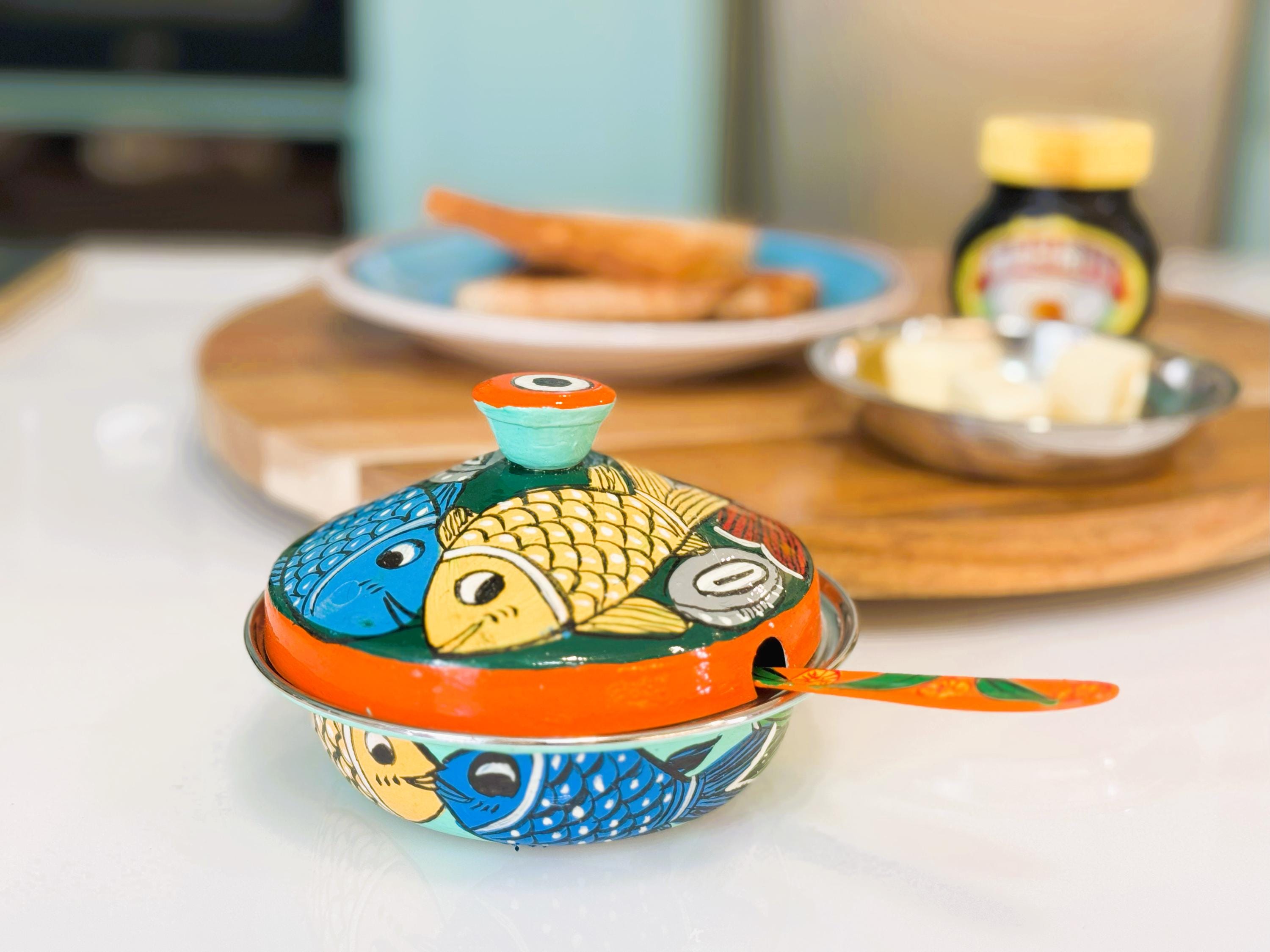 Keramik Butterdose Mit Deckel & Messer – Großer Butterbehälter Aus Porzellan, Spülmaschinenfest & Dekorativ