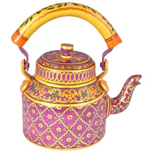 Elegant Hand-Painted Teapot - Artisan Craftsmanship, Gift for Her, Christmas Decor