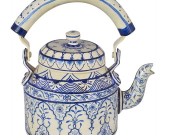 Kaushalam Hand painted tea Pot : Royal jaipur , Gift for parents, Home Décor, Christmas Gift